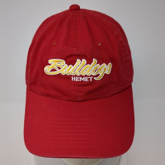 Bulldogs Hemet Strapback Hat Red One Size Adjustable Embroidered Pel Athletic - Picture 2 of 8